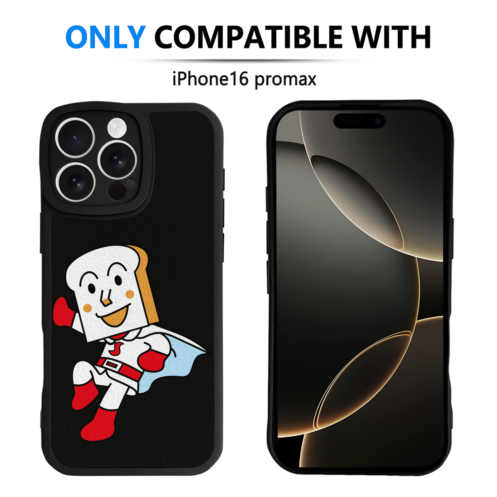 （画像用） アンパンマン Anpanman 【iPhone 16シリーズ対応】シリコンスマホケース（レザー調） 材質：シリコン